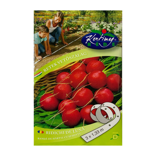 Seminte pe banda Ridichi de luna Riesenbutter 3 buc x 1.33 m
