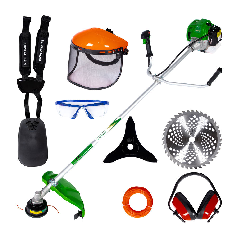 Imagine produs: Motocoasa Micul Fermier GF-0915 G03 2T 4,76CP + 10 Accesorii - Disponibil pe Plantazia.ro