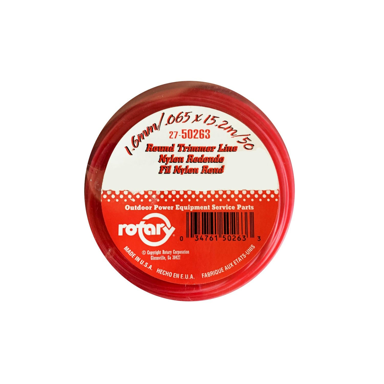 Imagine produs: Fir motocoasa/trimmer rotund 1.6mm x 15.2m - Disponibil pe Plantazia.ro
