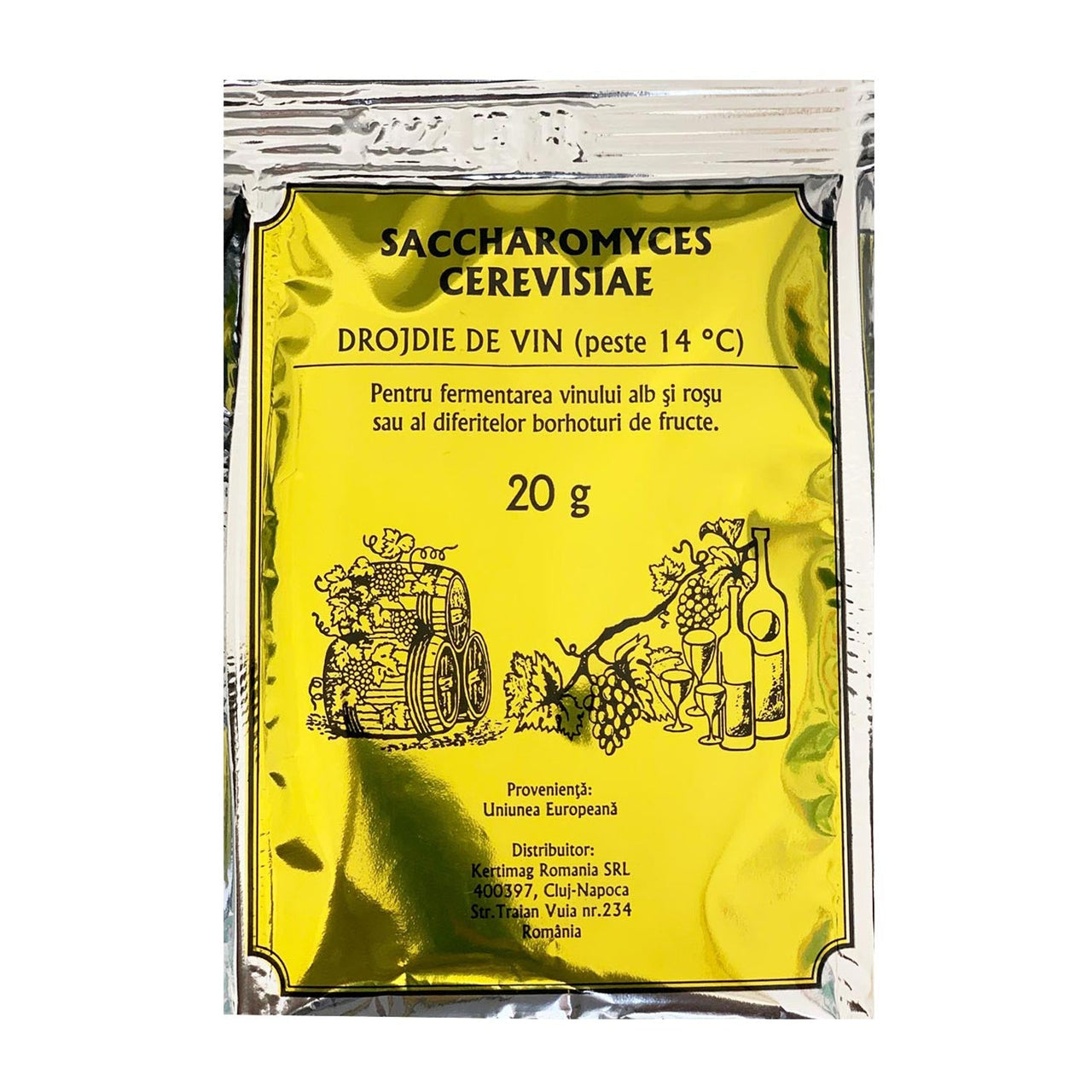 Imagine produs: Drojdie de vin Saccharomyces Cerevisiae (20g) - Disponibil pe Plantazia.ro