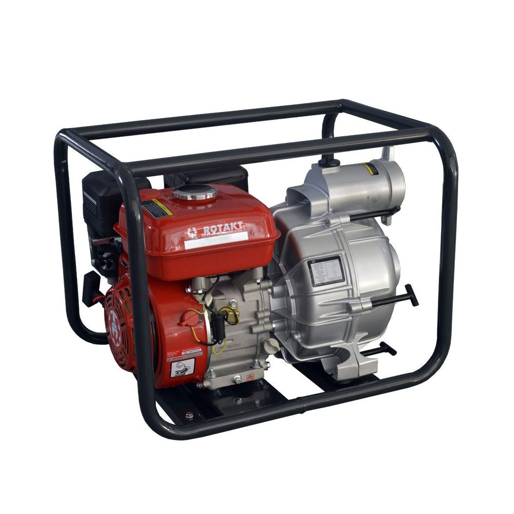 Imagine produs: Motopompă apă murdară Rotakt 3" ROMP80WB26, 7CP, 1100L/min, H 7m/26m - Disponibil pe Plantazia.ro