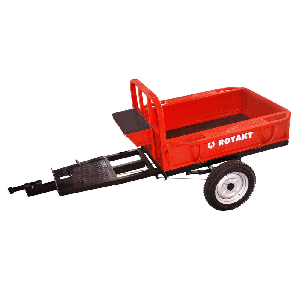 Imagine produs: Remorca motocultor Rotakt REM400-1, 400 KG, basculabila - Disponibil pe Plantazia.ro