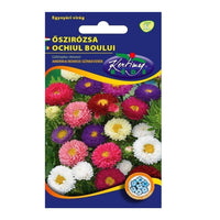 Thumbnail for Seminte flori Ochiul boului Tufa Americana (Callistephus chinensis) mix 1g