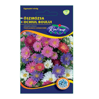 Thumbnail for Seminte flori Ochiul boului pitic (Callistephus chinensis) mix 1g