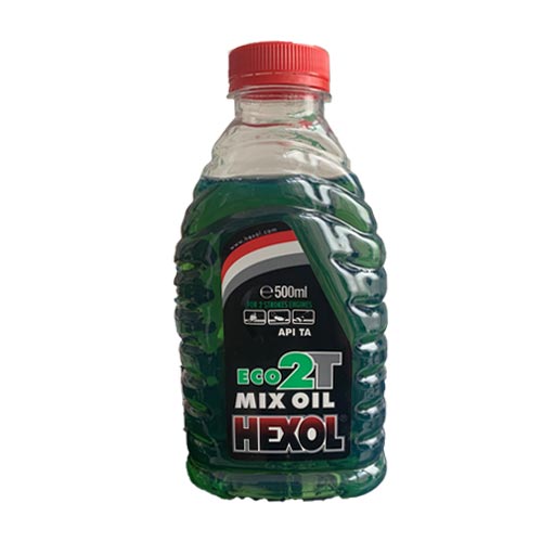 Imagine produs: Ulei motor in doi timpi, verde, Hexol Eco 2T 500 ml - Disponibil pe Plantazia.ro