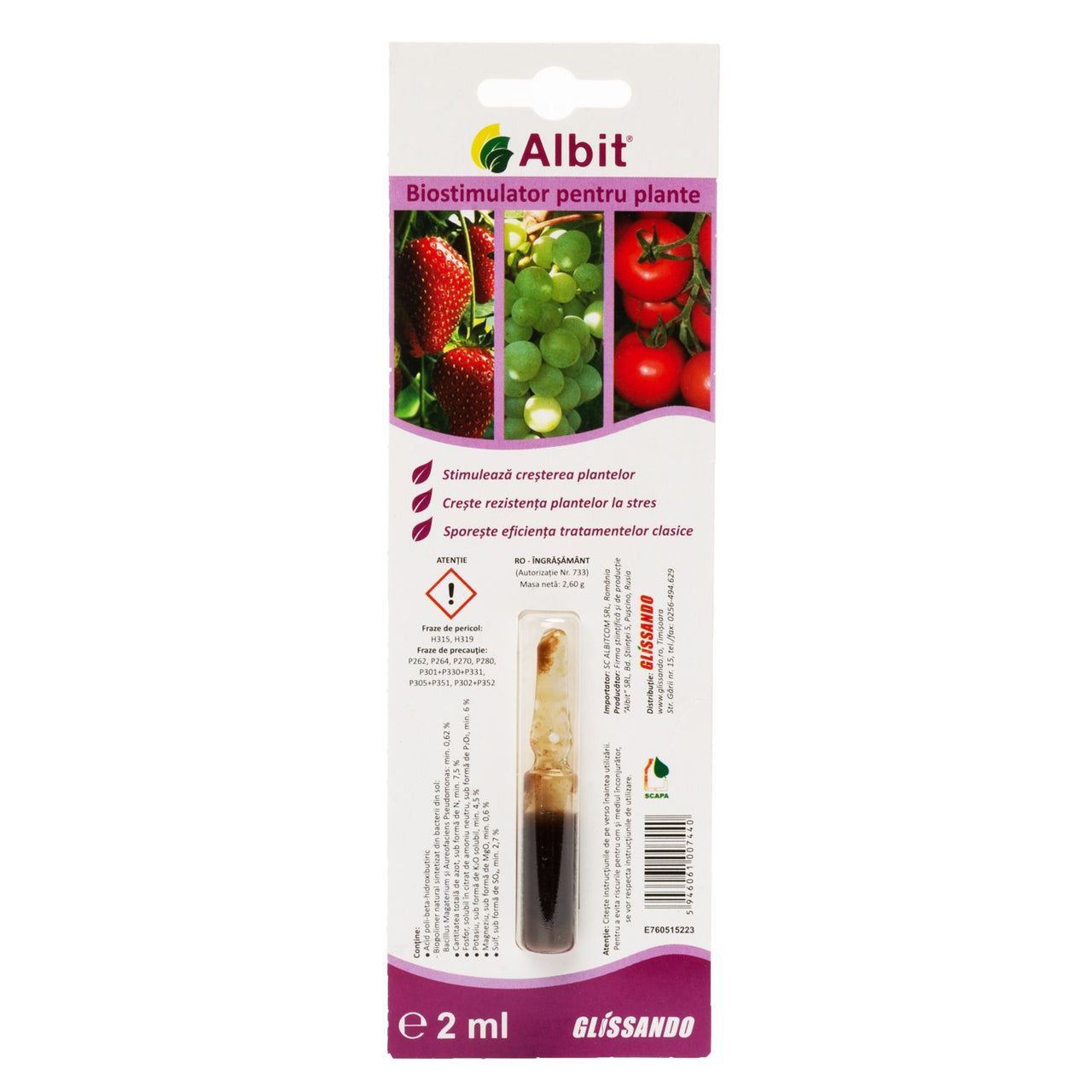 Biostimulator Albit (2ml, 10ml, 100ml)