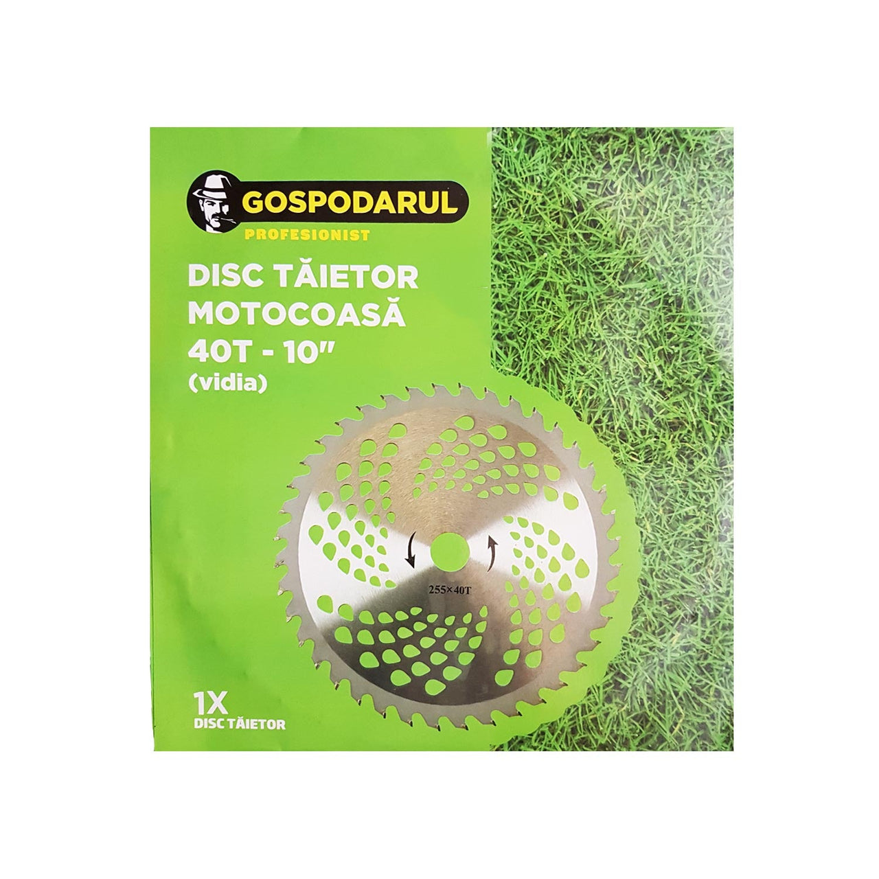 Imagine produs: Disc motocoasa cu 40 dinti Vidia mare 255x25.4mm - Disponibil pe Plantazia.ro