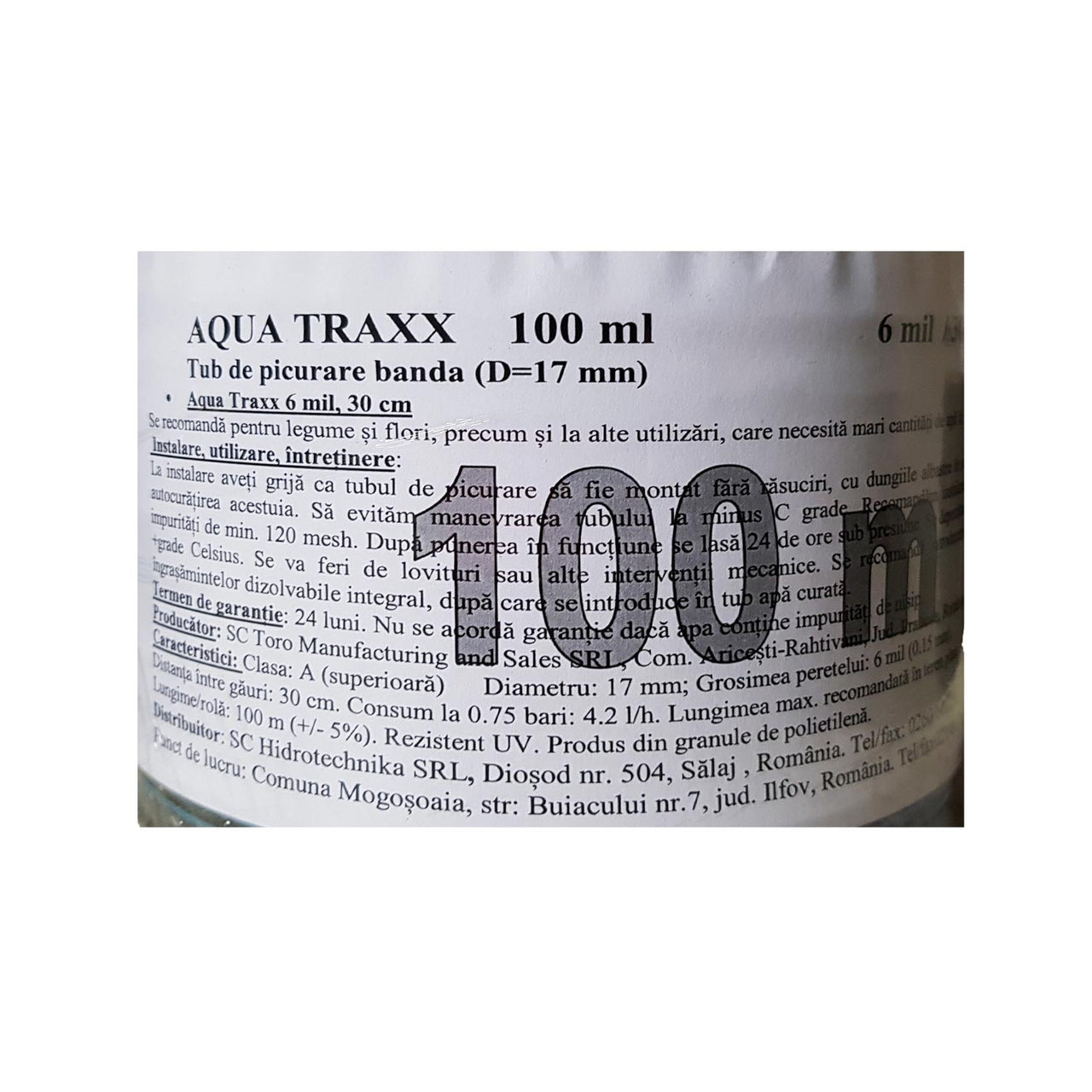 Imagine produs: Banda de picurare Aqua-Traxx 6 mil/30 cm, 1,41 l/h - Disponibil pe Plantazia.ro