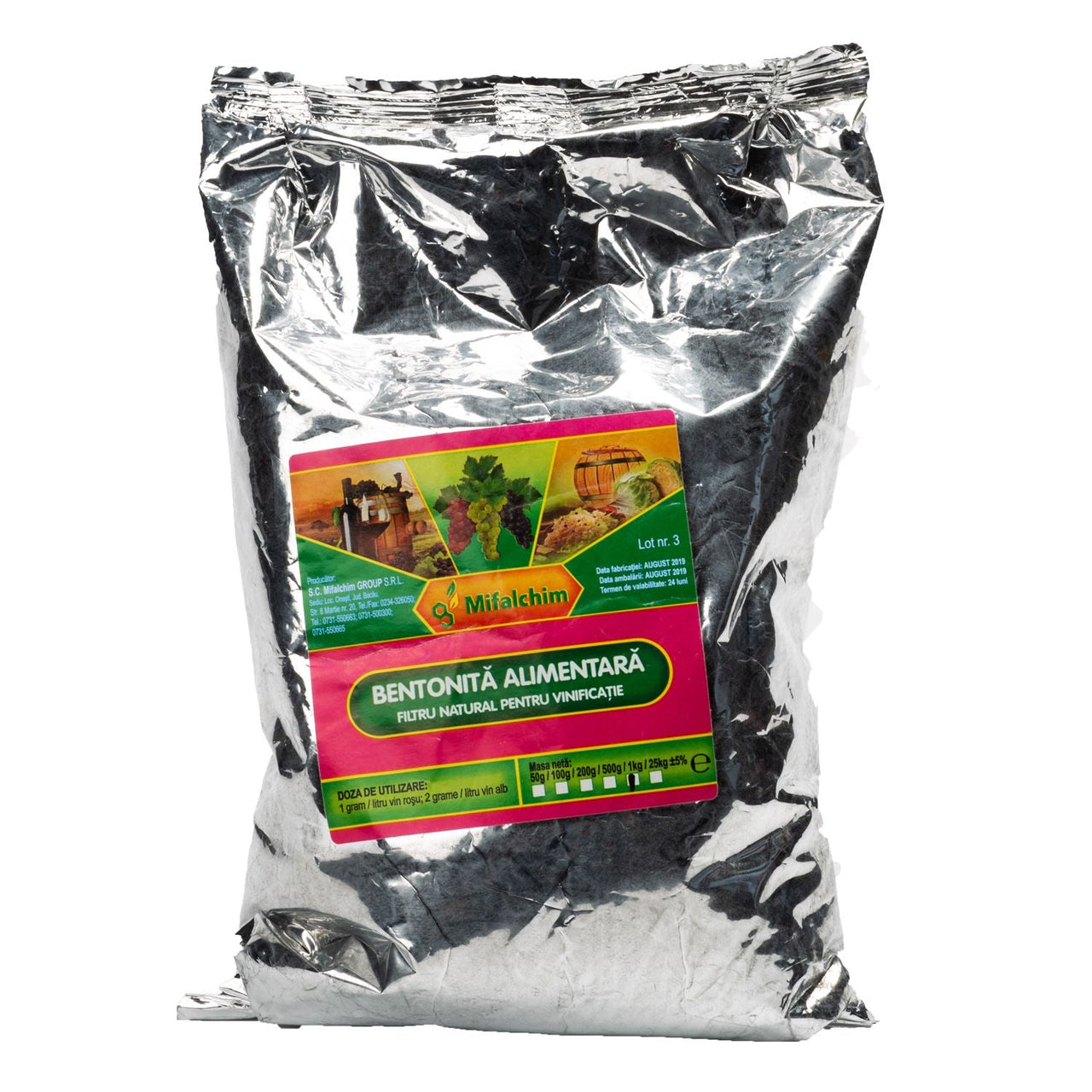 Imagine produs: Bentonita alimentara - Disponibil pe Plantazia.ro