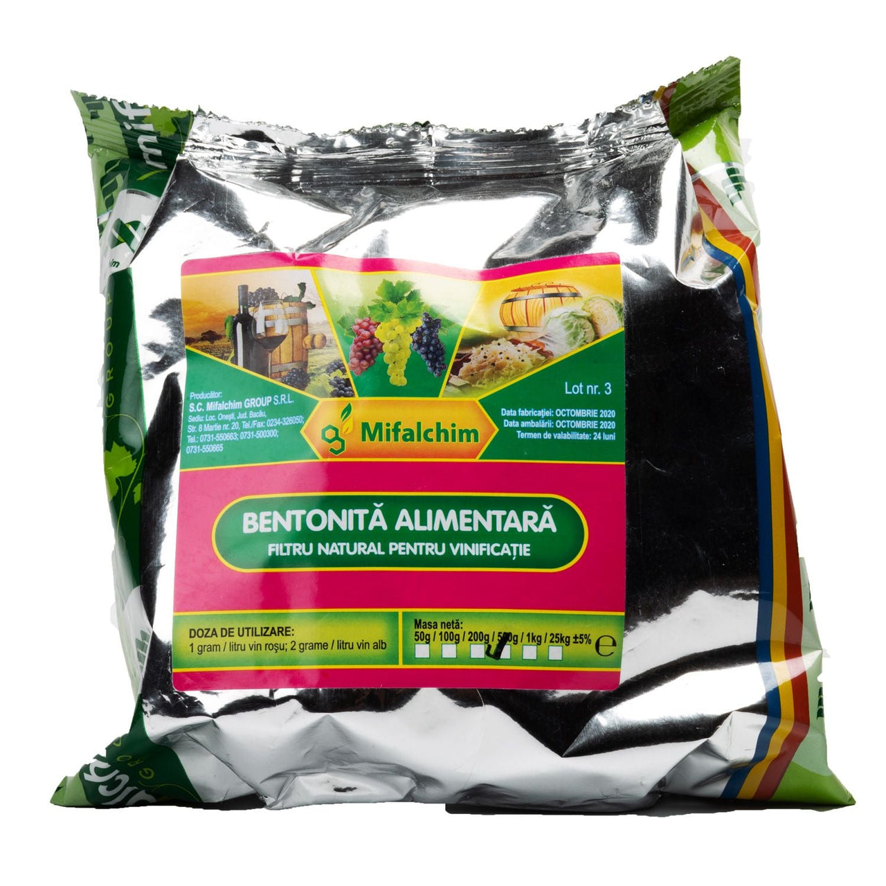 Imagine produs: Bentonita alimentara - Disponibil pe Plantazia.ro