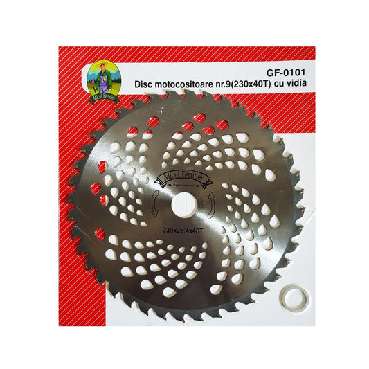 Imagine produs: Disc motocoasa cu 40 dinti Vidia 230x25.4mm - Disponibil pe Plantazia.ro