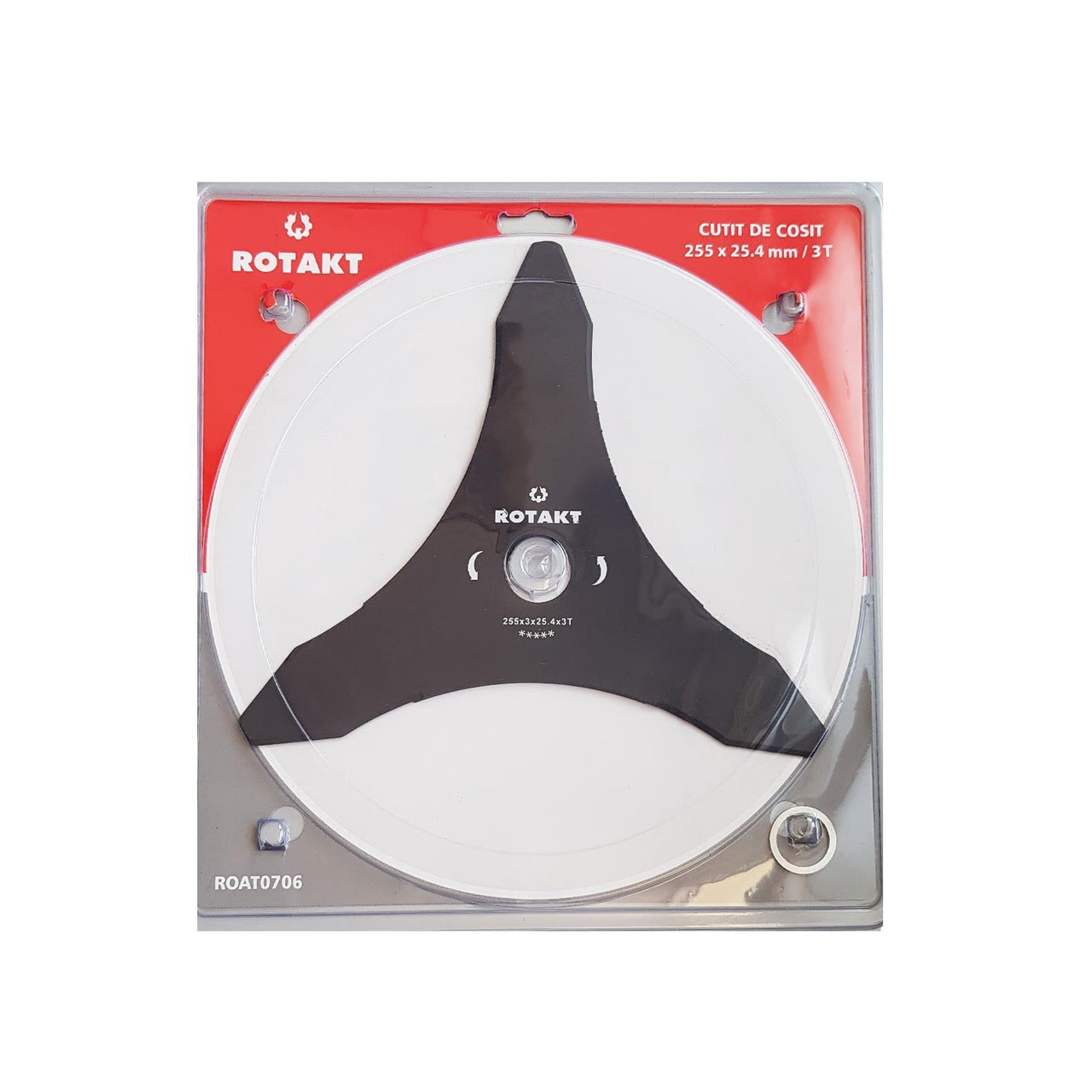 Imagine produs: Disc motocoasa cu 3 cutite 255x25.4mm - Disponibil pe Plantazia.ro