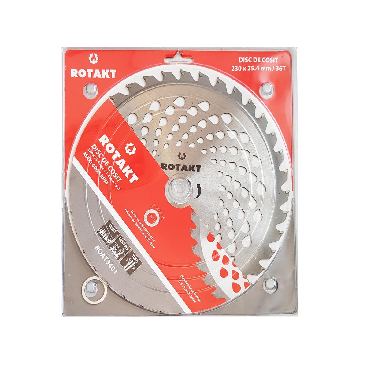 Imagine produs: Disc motocoasa cu 36 dinti Vidia 230x25.4mm - Disponibil pe Plantazia.ro