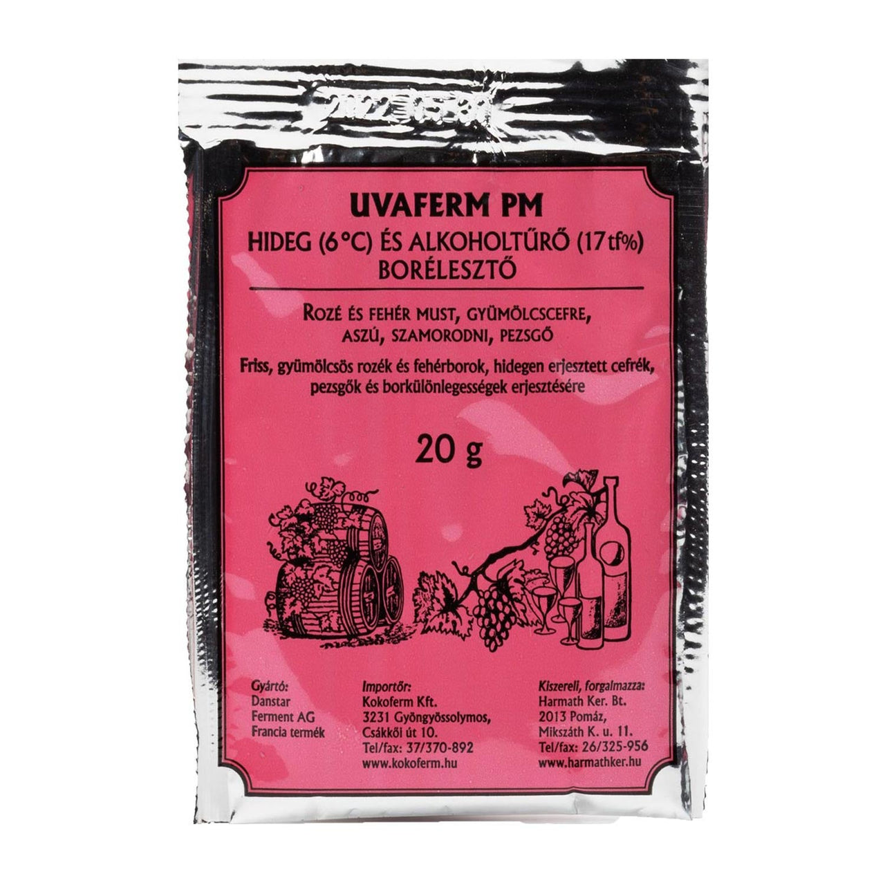 Imagine produs: Drojdie de vin Uvaferm PM (20g) - Disponibil pe Plantazia.ro