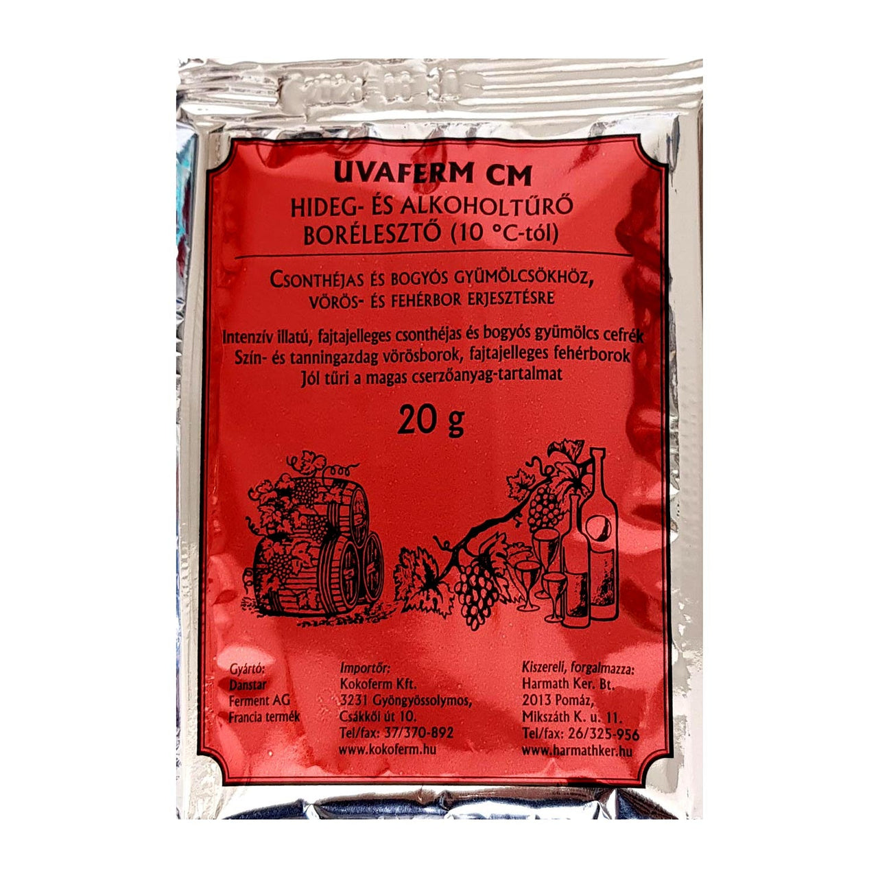 Imagine produs: Drojdie de vin Uvaferm CM 20g - Disponibil pe Plantazia.ro