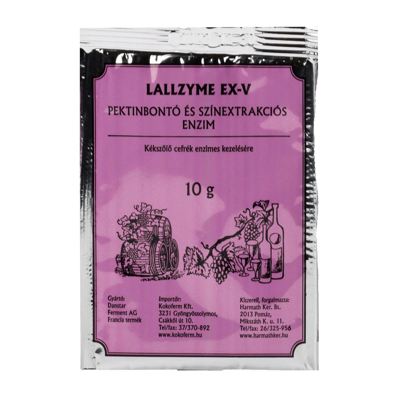 Imagine produs: Enzima pentru descompunerea pectinelor + extractie culoare Lallzyme EX-V (10g) - Disponibil pe Plantazia.ro