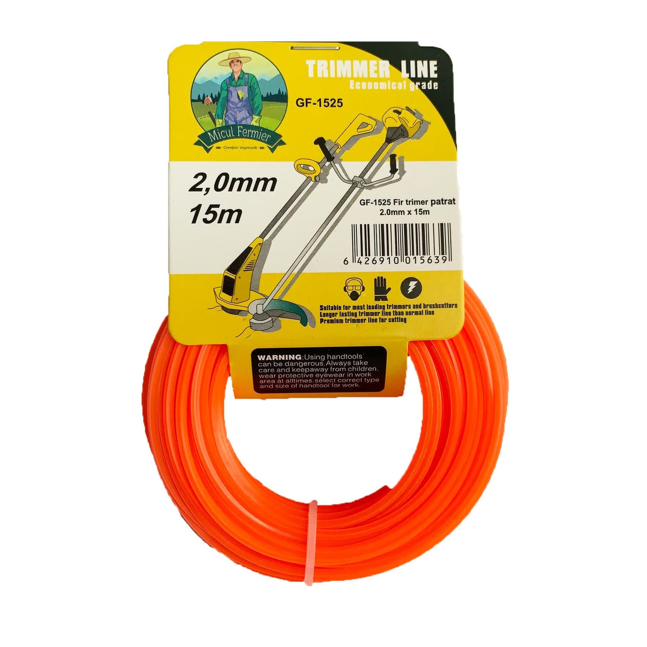 Imagine produs: Fir motocoasa/trimmer patrat GF-1525, GF1526, GF-1527, GF-1528 - Disponibil pe Plantazia.ro