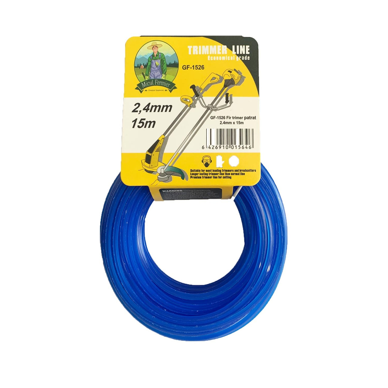 Imagine produs: Fir motocoasa/trimmer patrat GF-1525, GF1526, GF-1527, GF-1528 - Disponibil pe Plantazia.ro