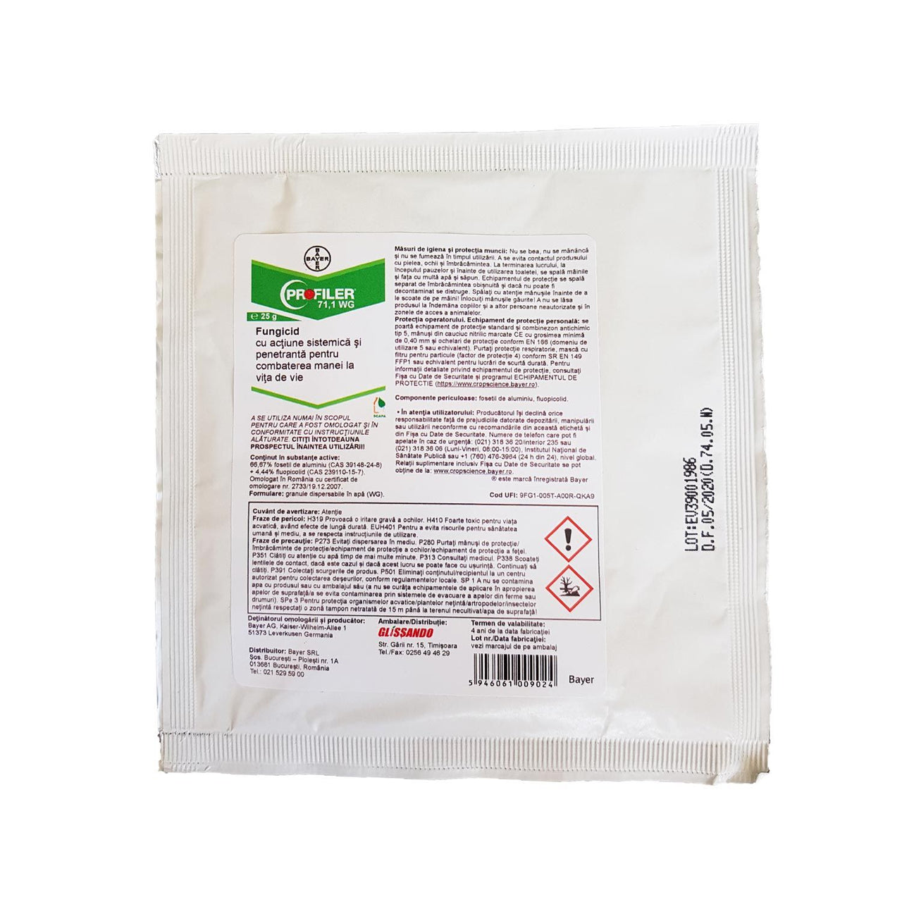 Fungicid Profiler 71,1 WG (25g, 250g, 6kg)