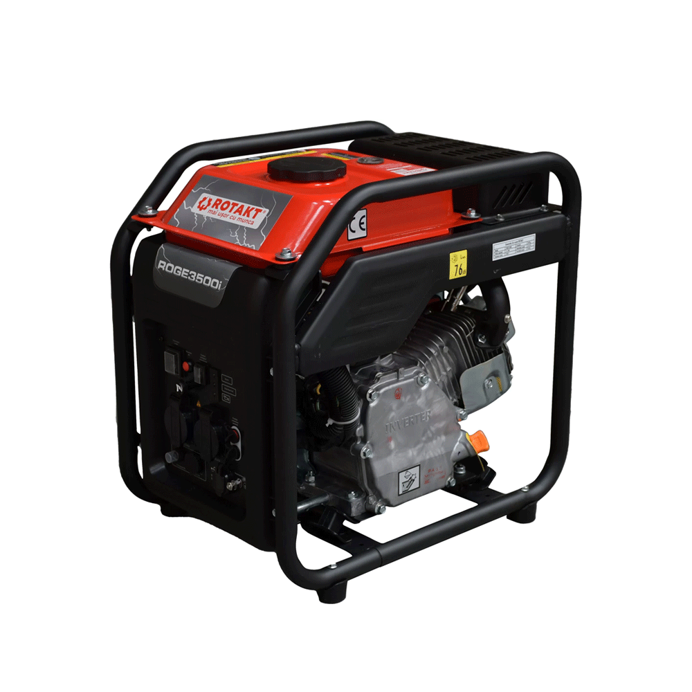 Imagine produs: Generator de curent Rotakt ROGE3500i, 3.5 kW - Disponibil pe Plantazia.ro