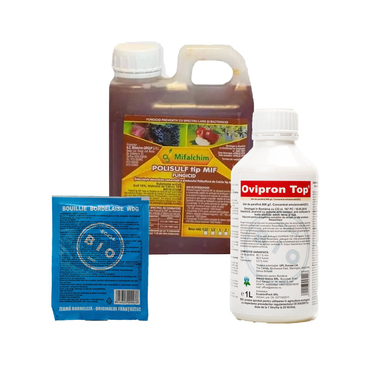 Pachet BIO - stropirea pomilor fructiferi in repaus vegetativ (20L solutie, 100L solutie)