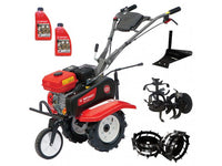 Thumbnail for Imagine produs: Pachet Motocultor Rotakt Rival RO75RS, 7 CP, plug arat, roti metalice, ulei - Disponibil pe Plantazia.ro