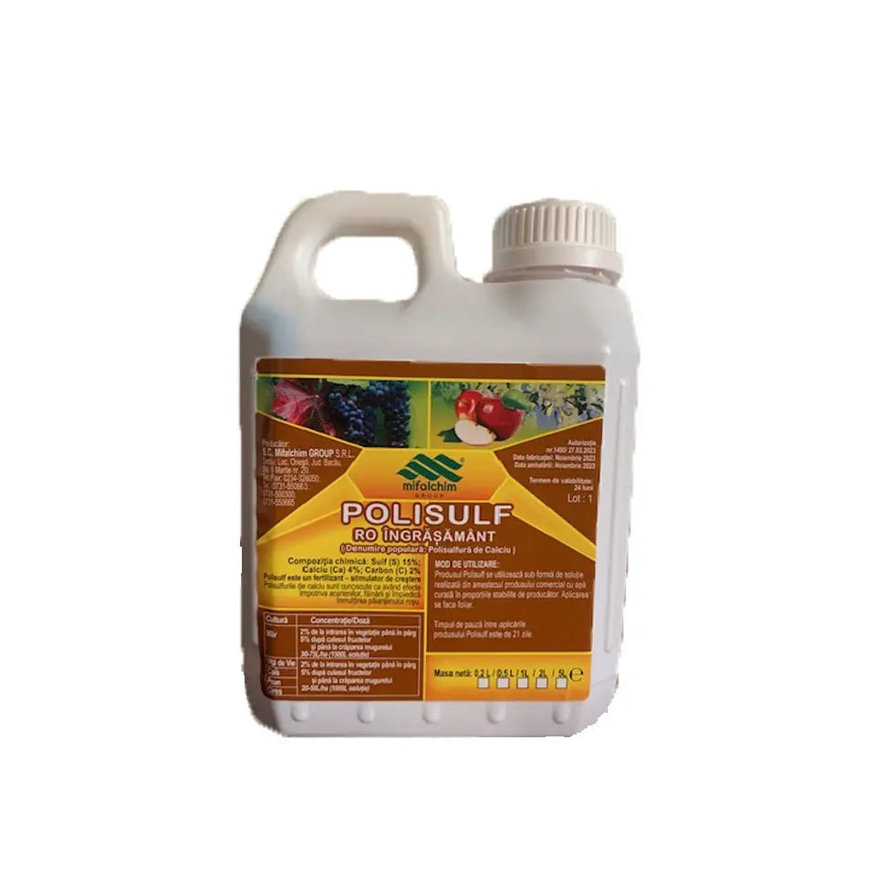 Polisulfura de calciu polisulf tip mif - vita de vie si pomi fructiferi