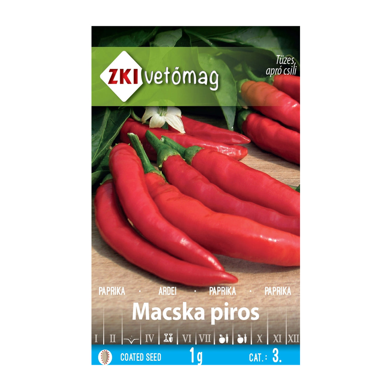 Seminte Ardei Iute Macska Piros 1g