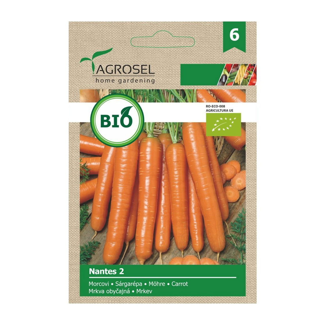 Seminte Bio Morcovi Nantes 2 2g