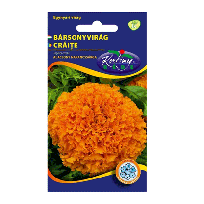Seminte flori Craite Pitice (Tagetes erecta) portocalii 1 g