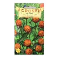 Thumbnail for Seminte flori Gomfrena (Gomphrena globosa) portocalie 0.15g