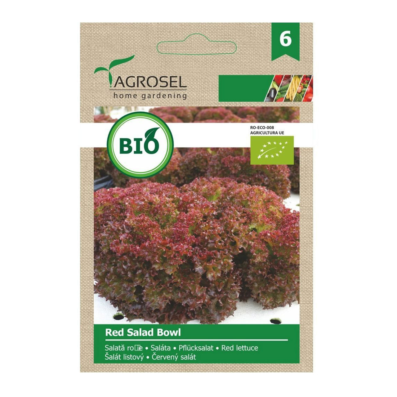 Seminte Bio Salata rosie Red Salad Bowl 2g