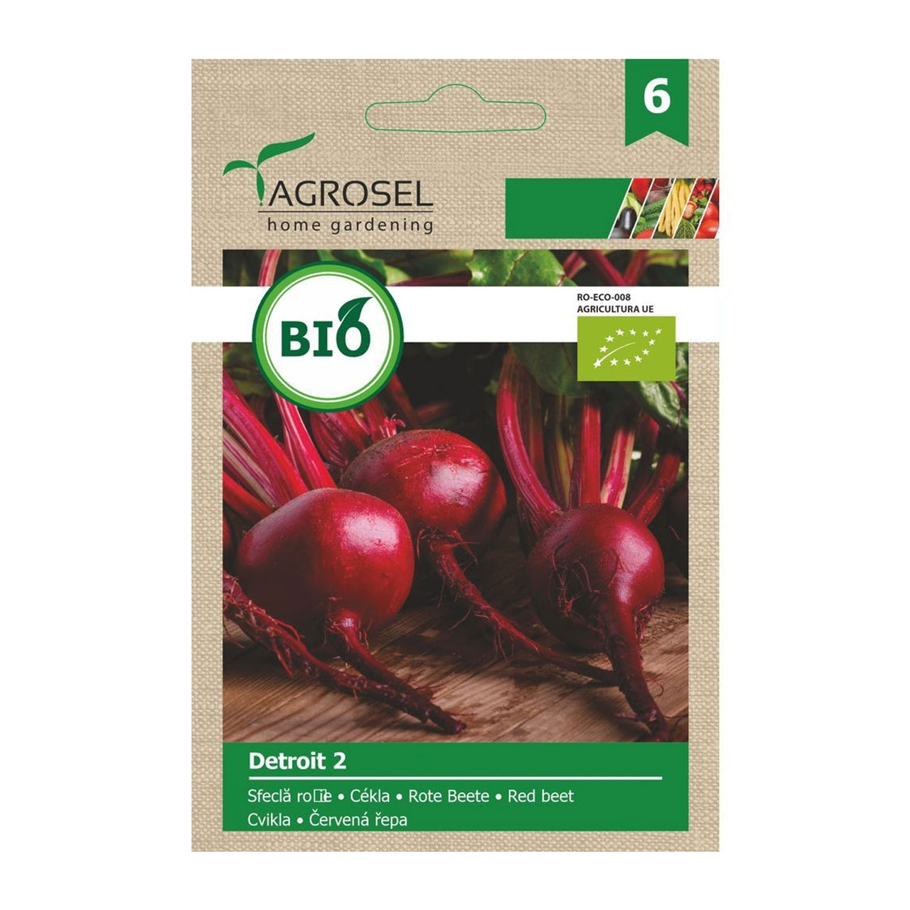 Seminte Bio Sfecla rosie Detroit 2 3g