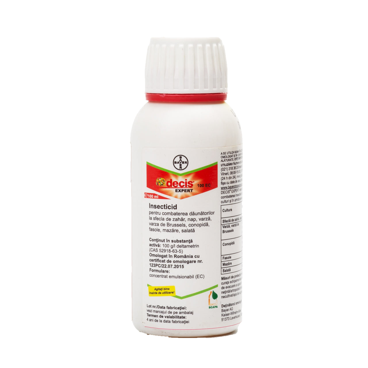 Insecticid Decis Expert 100EC (2,5 ml, 7,5ml, 100ml, 1L) – Plantazia