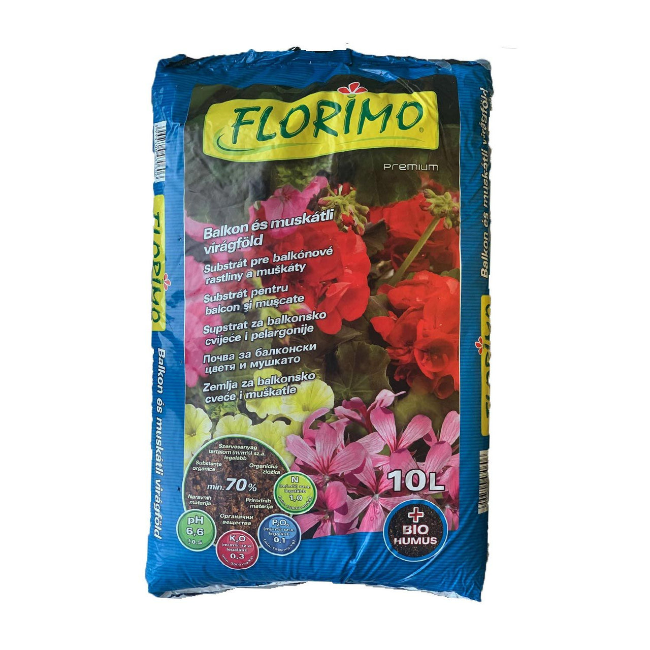 Turba pentru muscate si plante de balcon Florimo (pH 6.0-6.8)