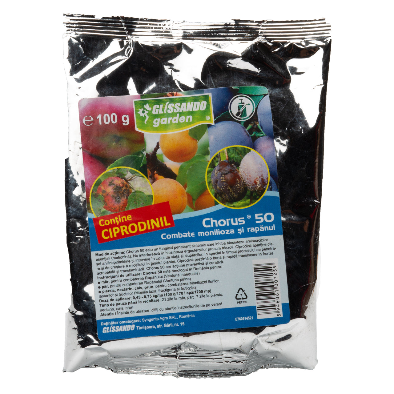 Protectie mar si piersic impotriva bolilor cu fungicid sistemic Chorus