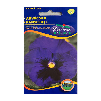 Seminte flori Panselute (Viola wittrockiana) albastre cu ochi negri 0.25g
