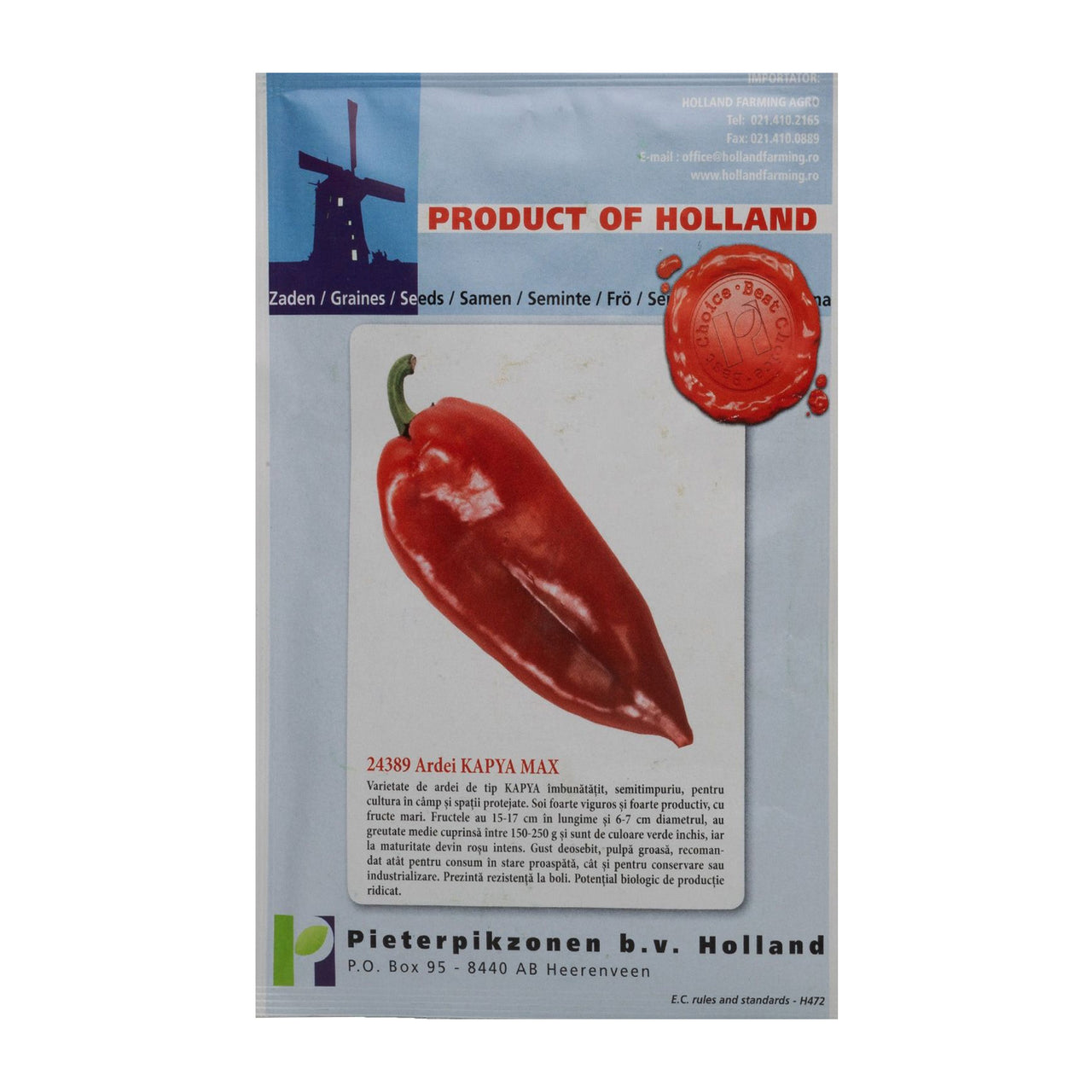 Seminte Ardei Kapya Max 10 g